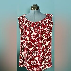 Loft Ladies woven poly tank top size Large